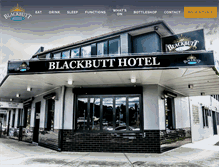 Tablet Screenshot of blackbutthotel.com.au
